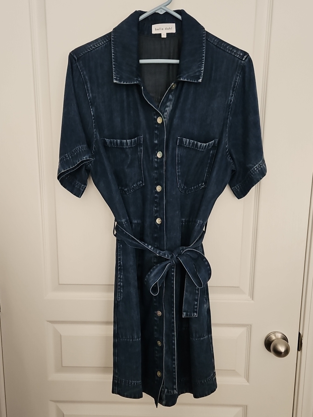 Bella Dahl Denim Shirtdress, Large